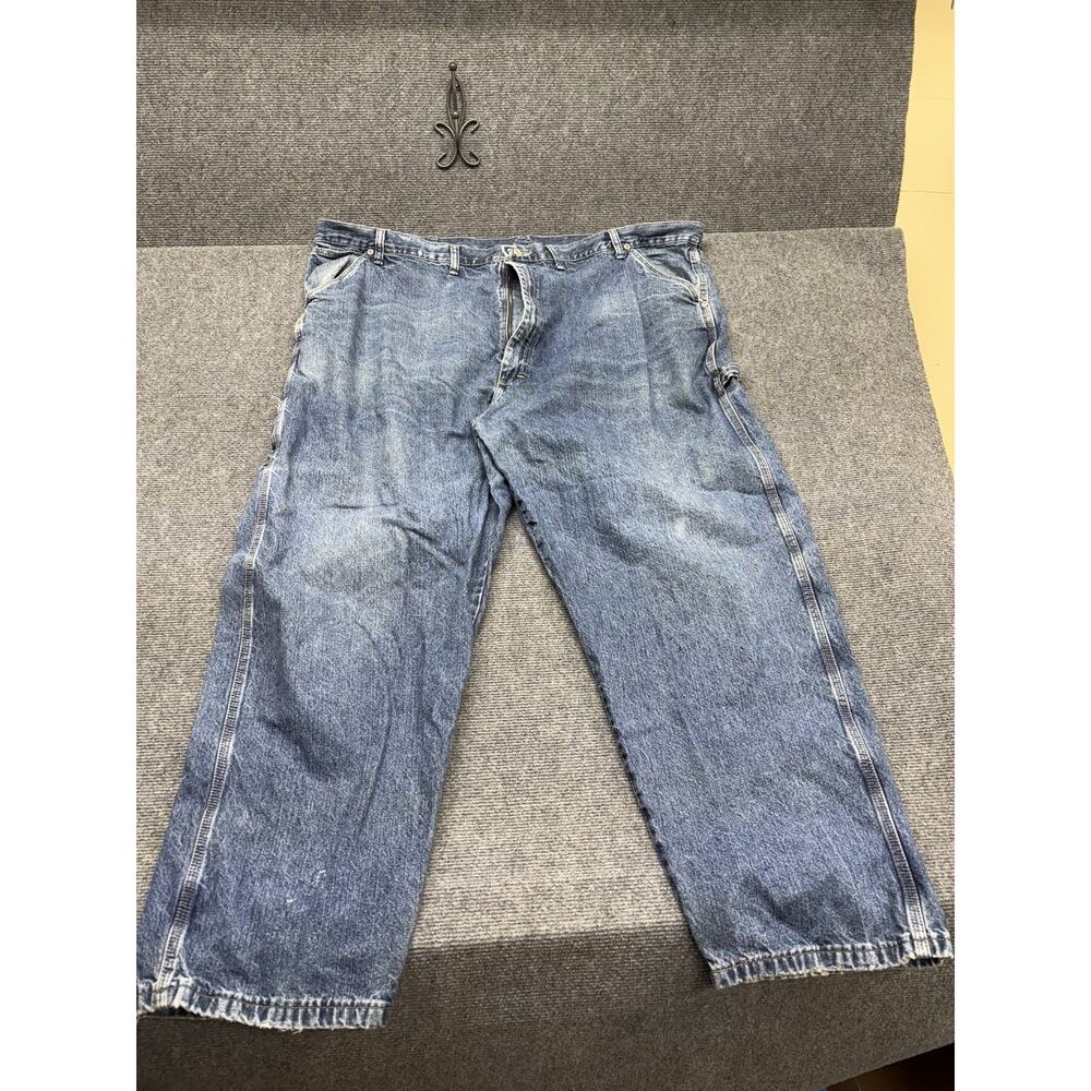 Wrangler Denim Carpenter Jeans Men’s Size 48/30 Blue Straight Leg